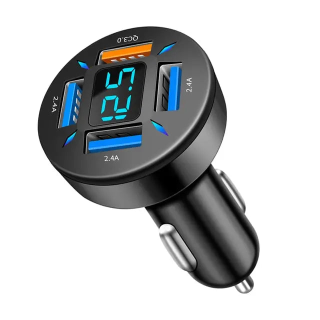 Car USB Super Charge 4 Port Adapter